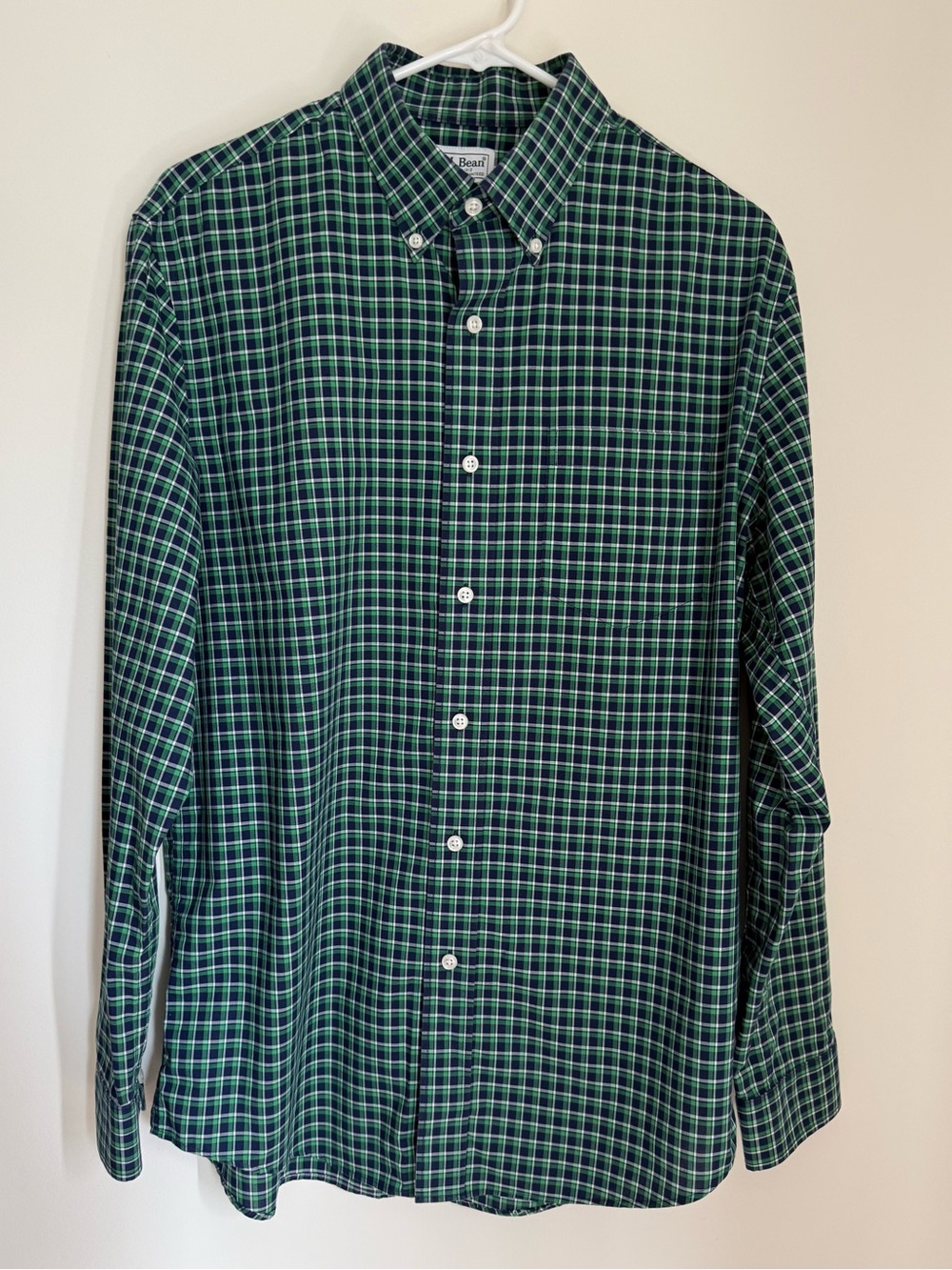 Men's L.L.Bean Slightly Fitted Plaid Button Down Shirt